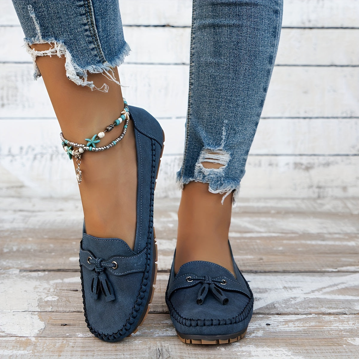 Nadine | Klassiske loafers med kvastdetalje