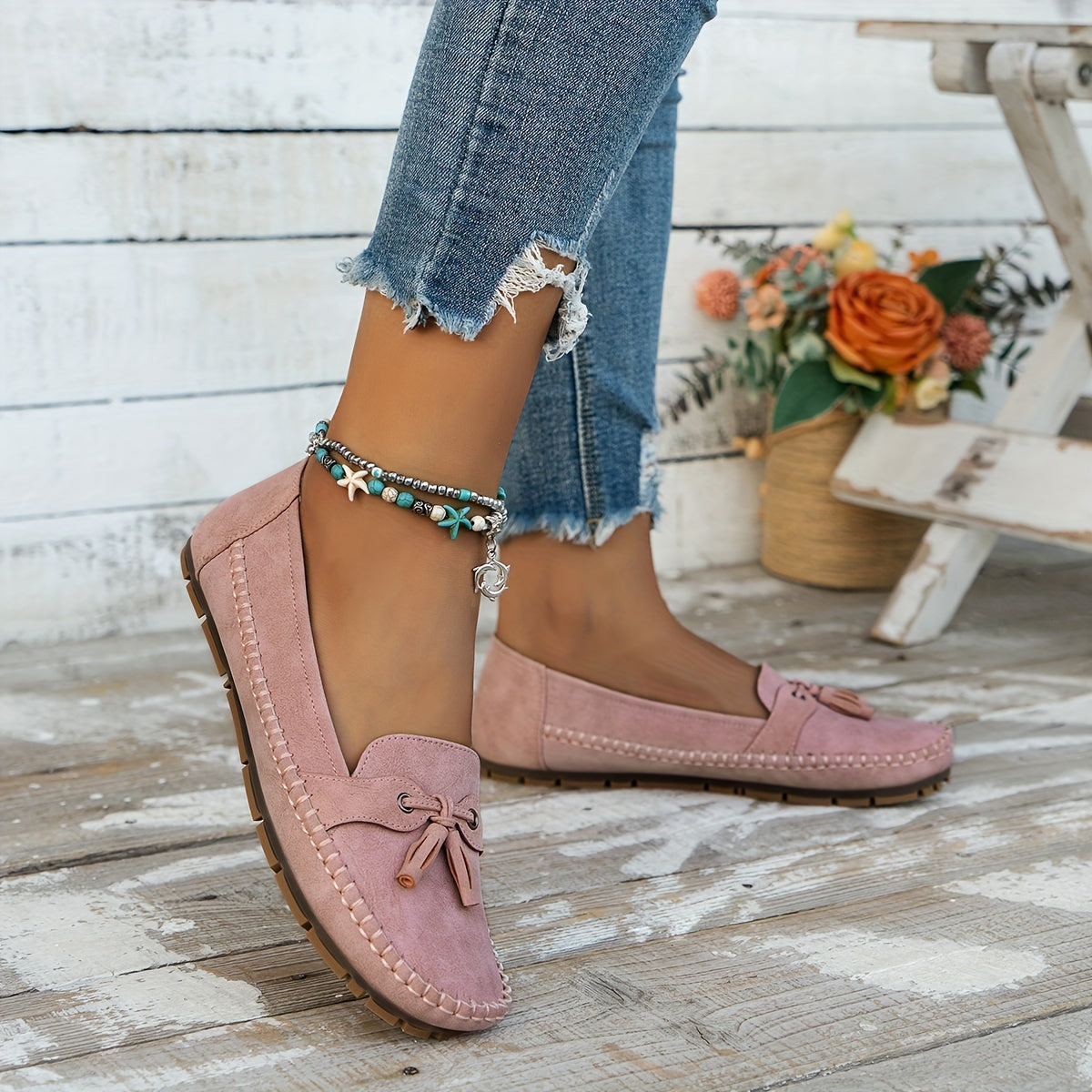 Nadine | Klassiske loafers med kvastdetalje