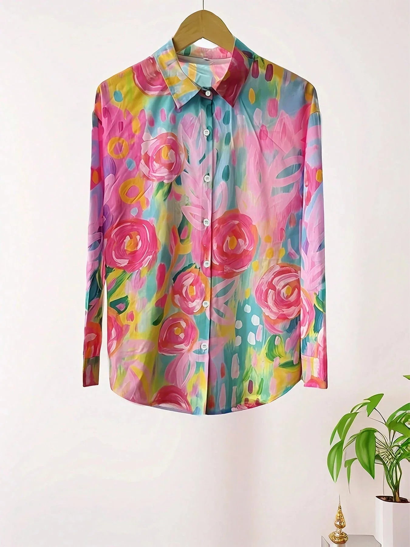 Annika | Farverig bluse med legende print