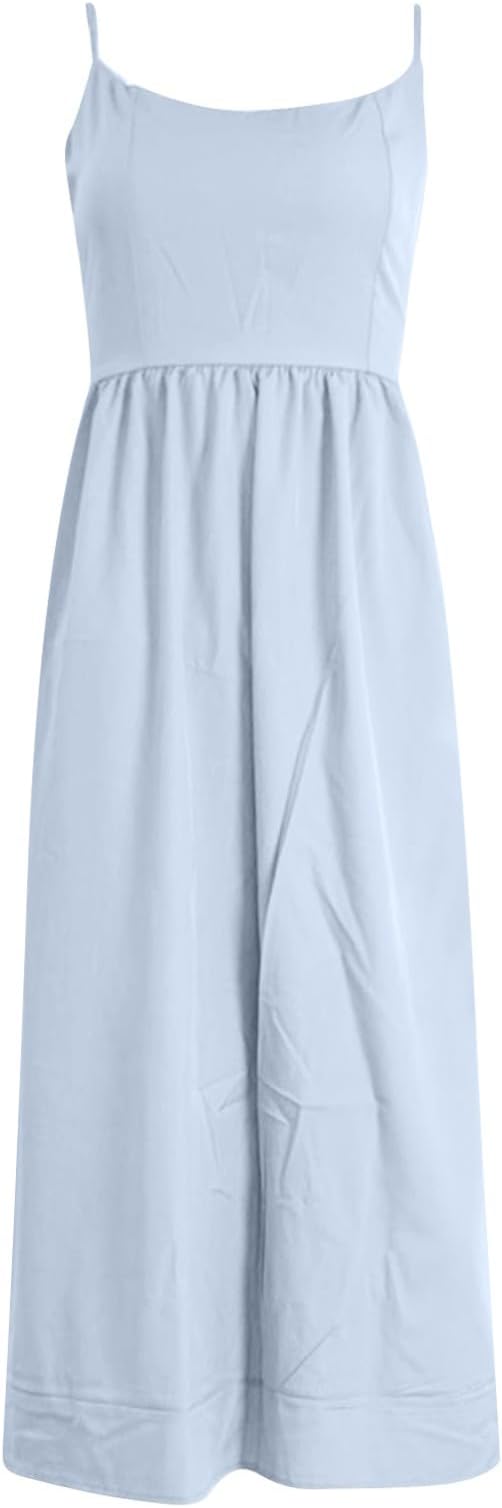 Vina | Chic Strappy A-Line Midi Šaty