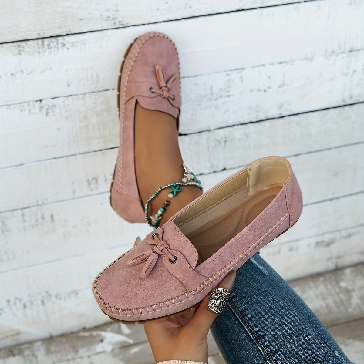 Nadine | Klassiske loafers med kvastdetalje
