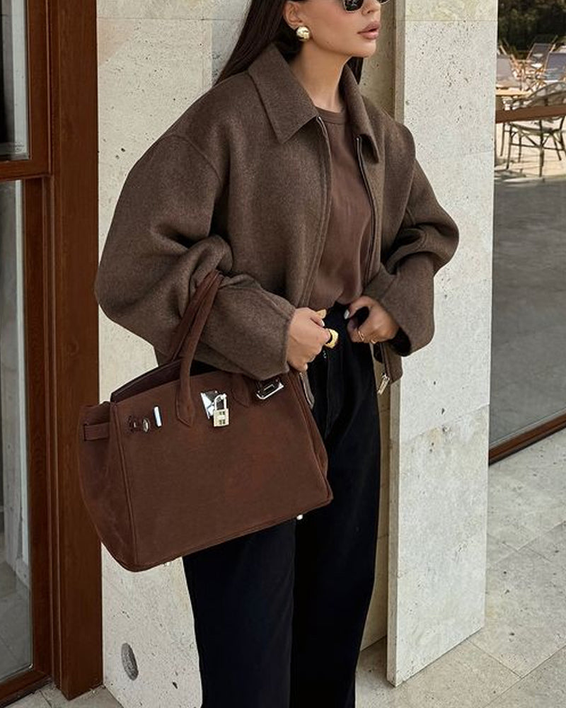 Georgia | Trendy boxový štýl kabát pre moderný vzhľad