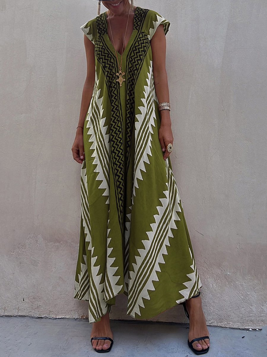 Boho™ | Bezrukávová šaty s výstrihom do V