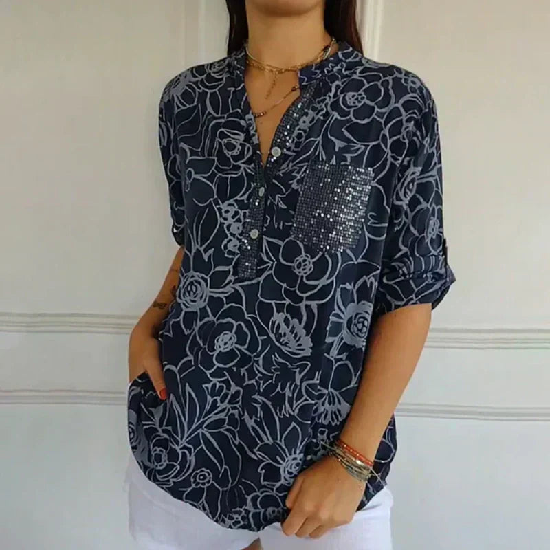 Lotte | Blomsterprint Bluse