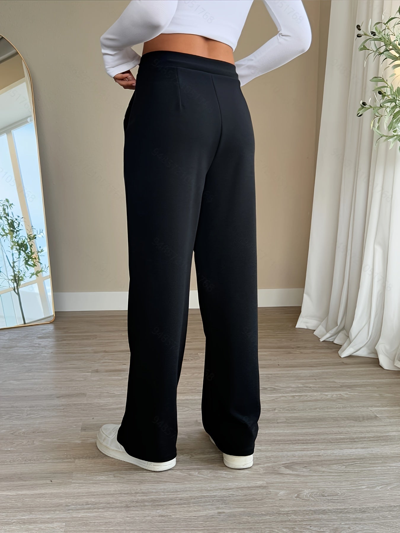 Rūta - Čierne nohavice s elastickým pásom