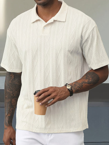 Alex - Vzorované polo tričko na voľný čas