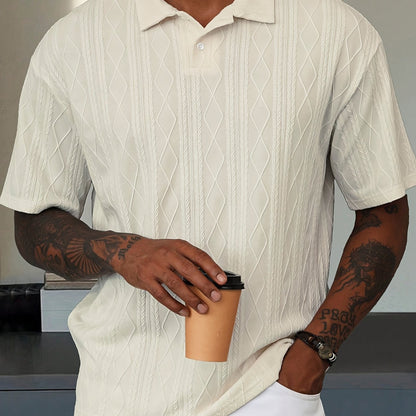 Alex - Vzorované polo tričko na voľný čas