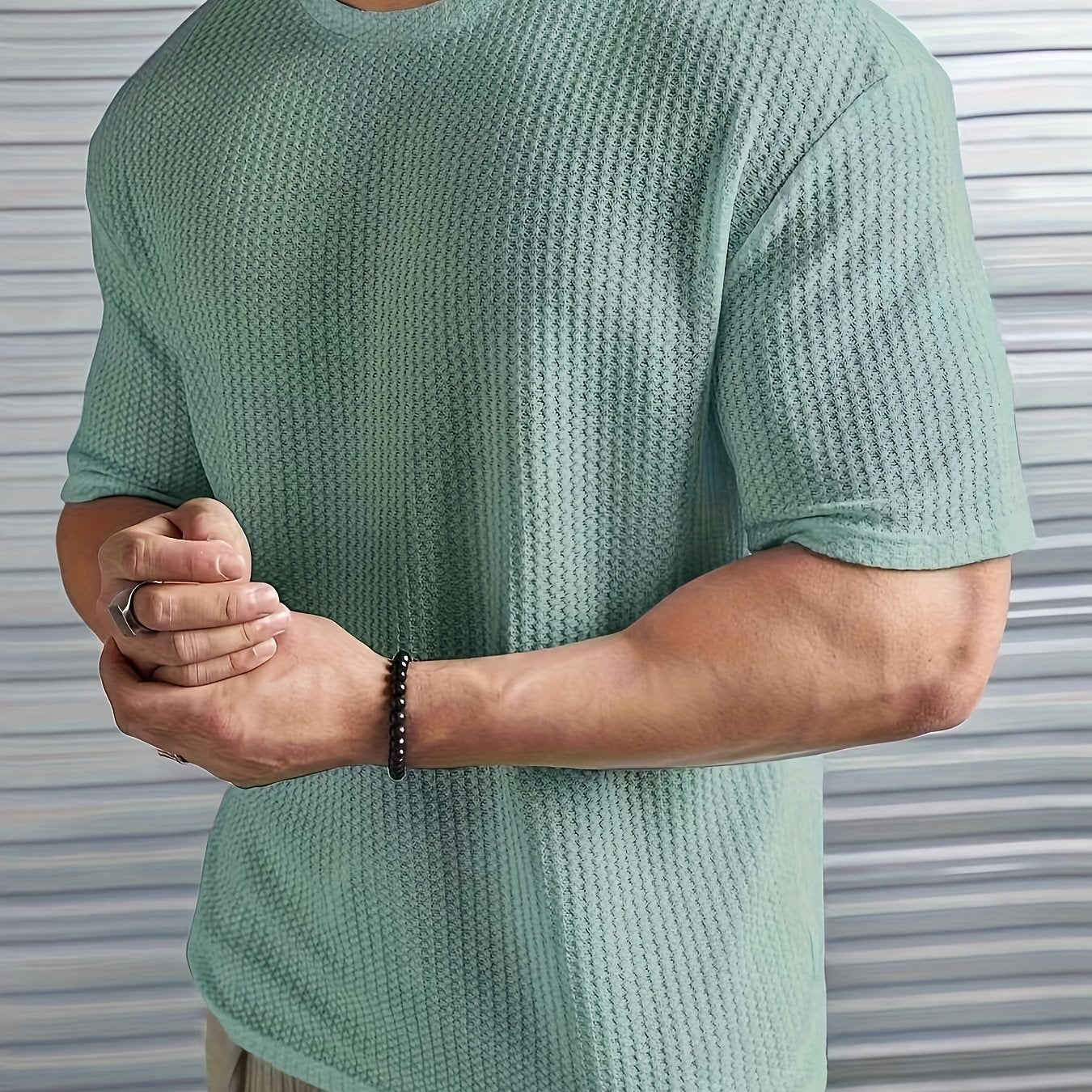 Milan - Viacfarebné textúrované tričko