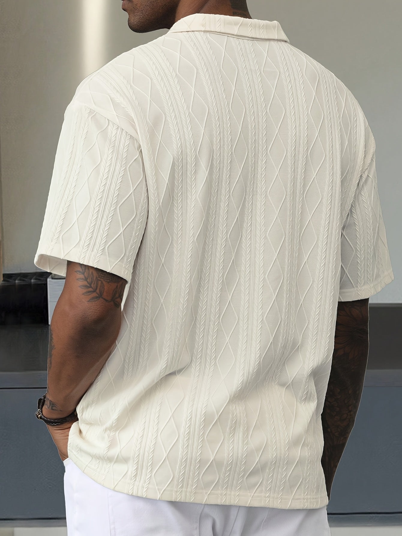 Alex - Vzorované polo tričko na voľný čas