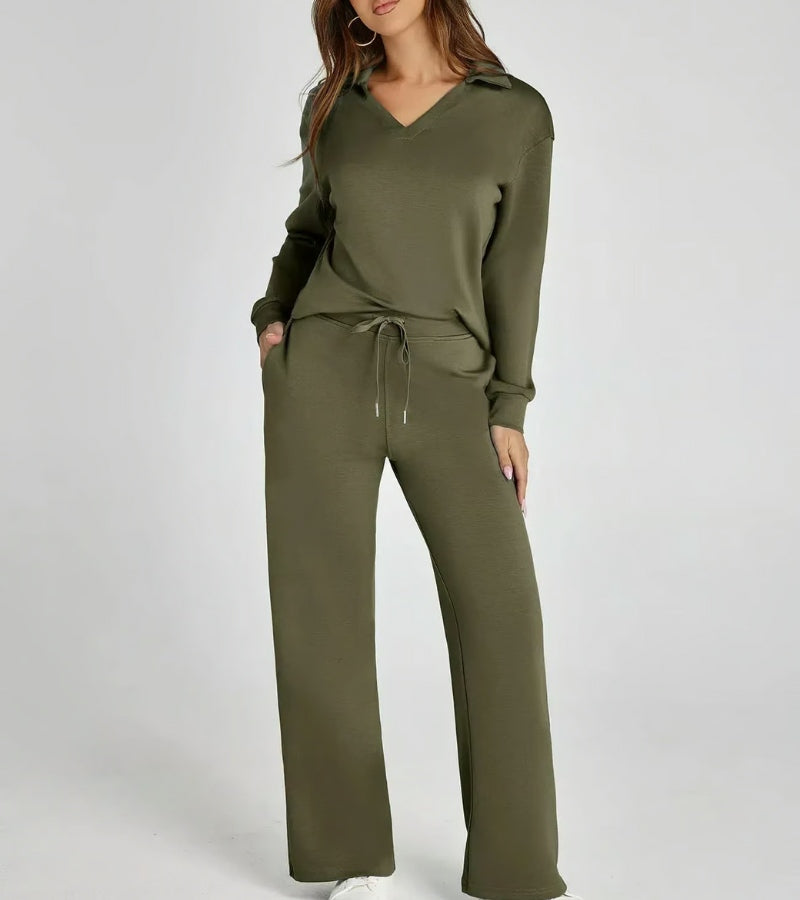 Livia | Dvojdielny komplet s nohavicami so zvoncami