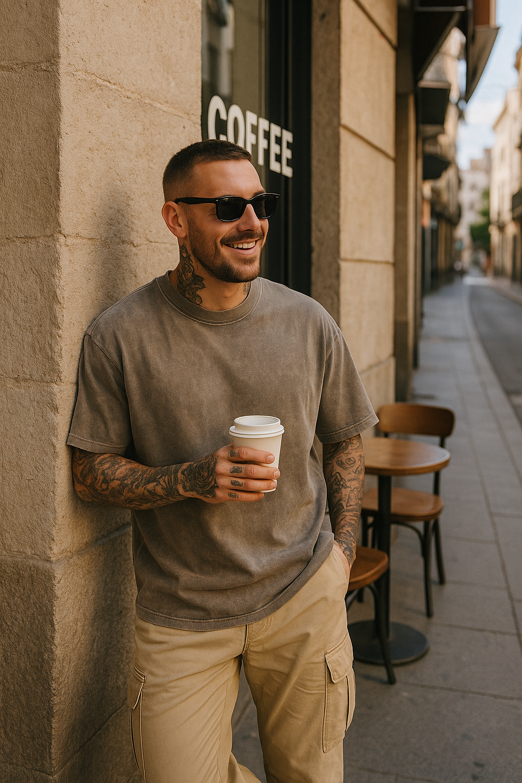 Samuel | Sada základných oversized tričiek z bavlny – 3 kusy