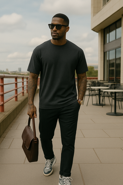 Samuel | Sada základných oversized tričiek z bavlny – 3 kusy