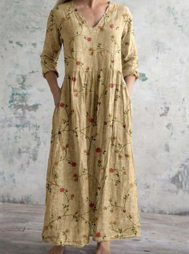 Celestine | Maxi šaty s vintage kvetinovým vzorom