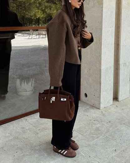 Georgia | Trendy boxový štýl kabát pre moderný vzhľad