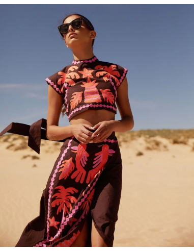 Katia - Tlačený top a sukňa