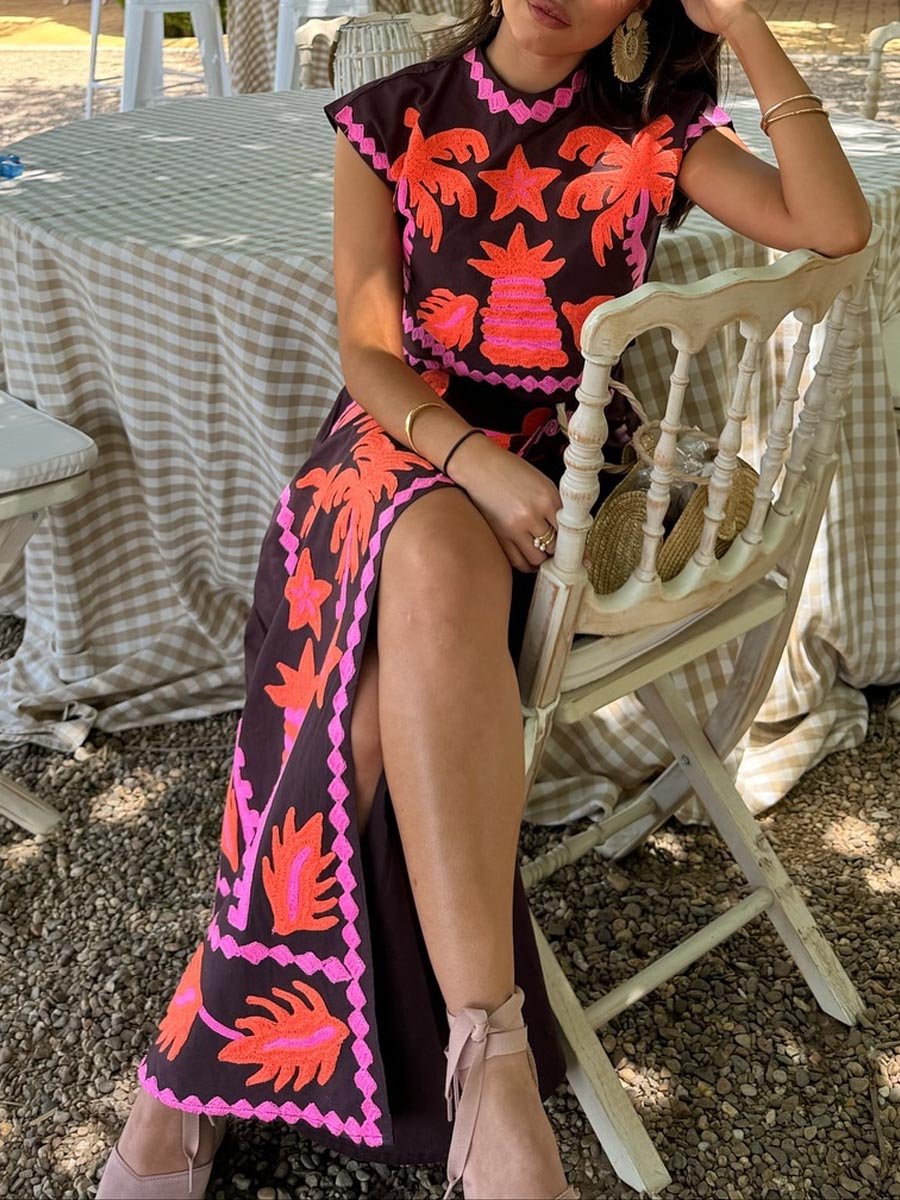 Katia - Tlačený top a sukňa