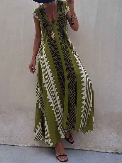 Boho™ | Bezrukávová šaty s výstrihom do V