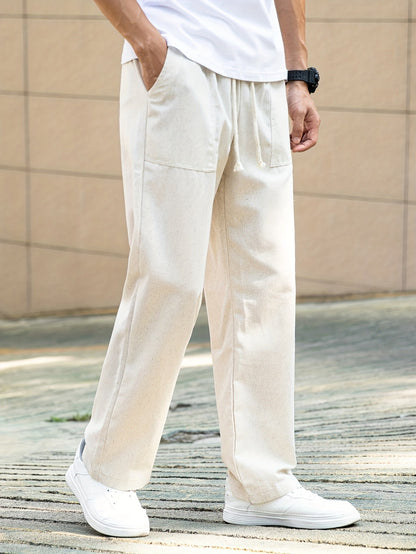 Sorentino l  Casual Ľanové Letné Nohavice