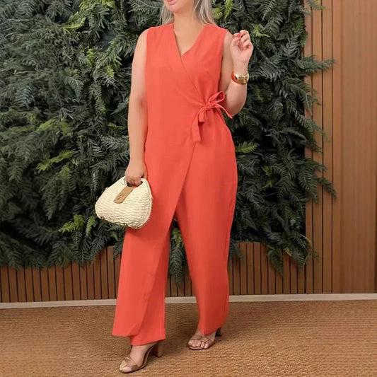 Inès | Elegant jumpsuit med V-udskæring