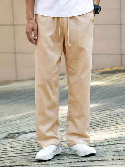 Valerio l  Casual Ľanové Letné Nohavice