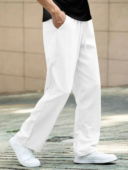 Valerio l  Casual Ľanové Letné Nohavice